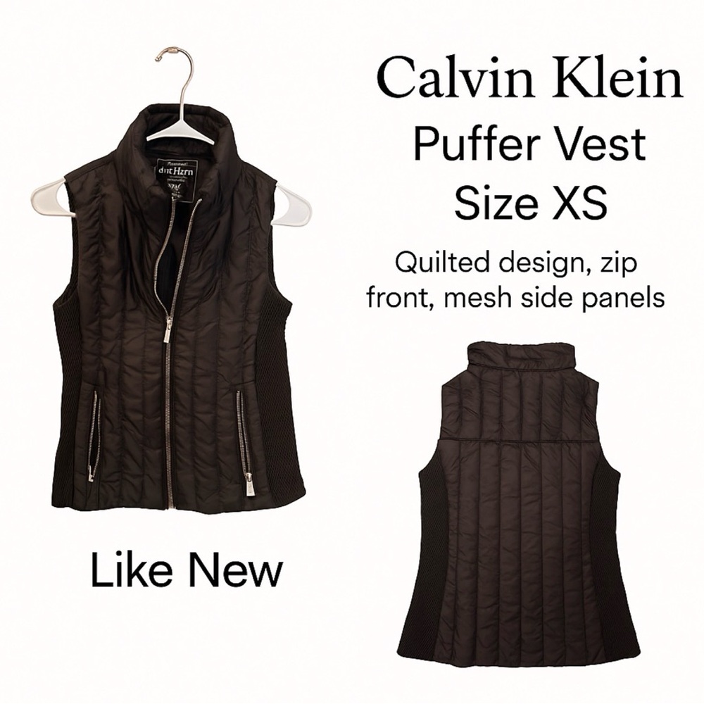 Calvin Klein Quilted Black Vest